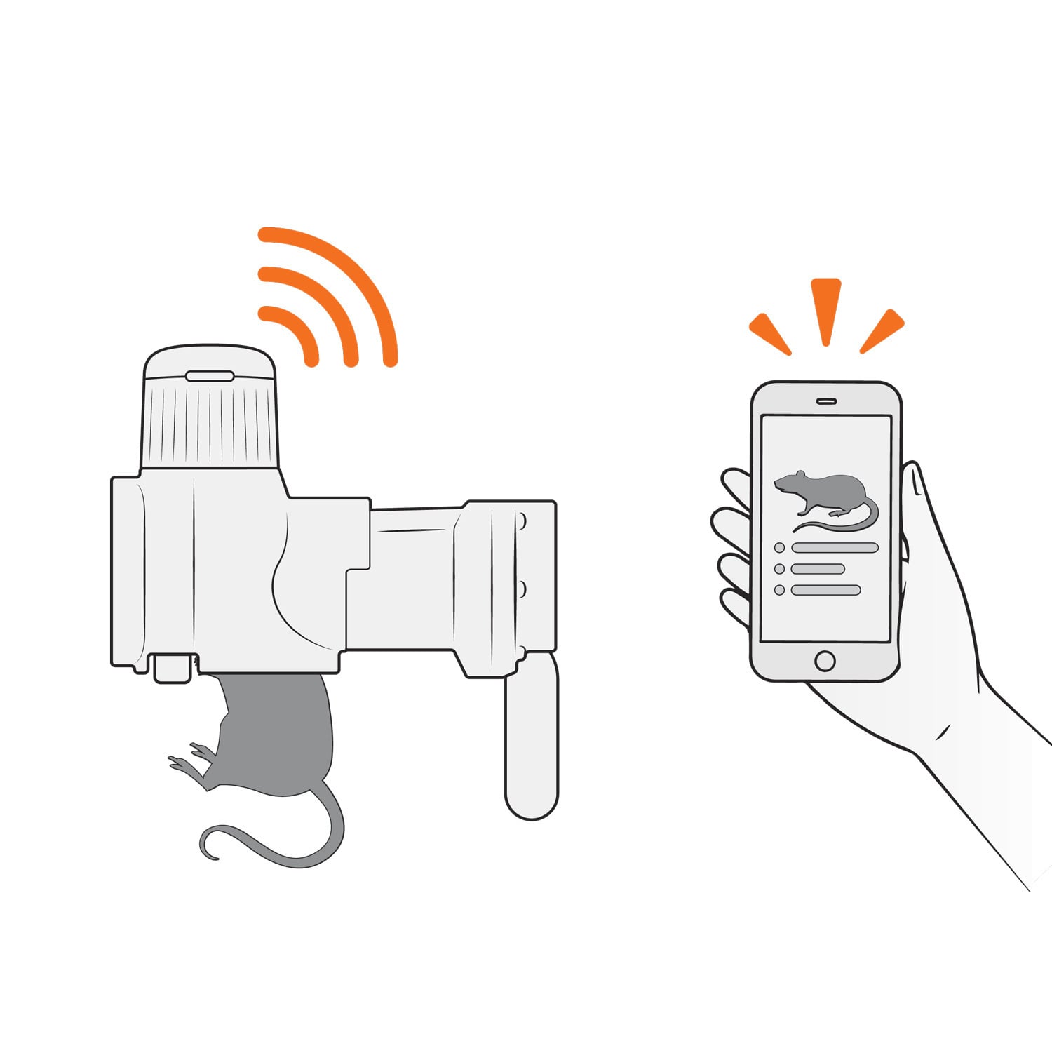Goodnature Kit de piège à rats Goodnature® A24 Smart Trap + Smart Cap + support de passage