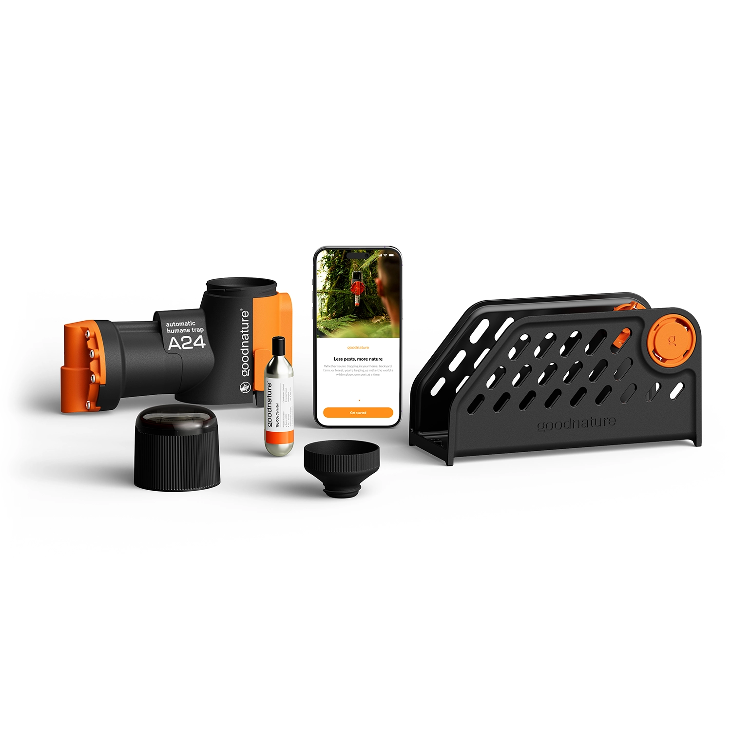 Goodnature Kit de piège à rats Goodnature® A24 Smart Trap + Smart Cap + support de passage