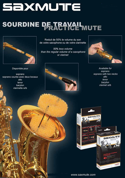 Saxmute Practice Mute demper besklarinet
