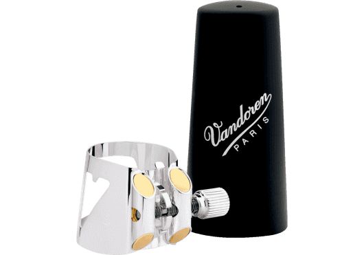 Vandoren Optimum verzilverde rietbinder besklarinet - LC01P