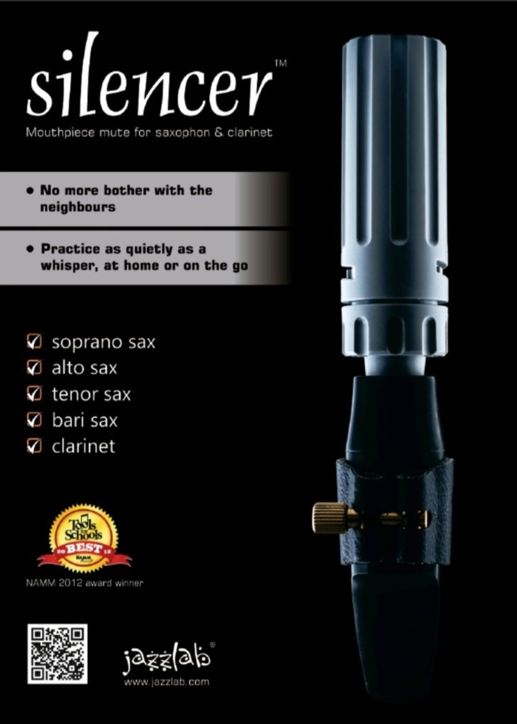 Jazzlab Jazzlab Silencer voor saxofoon en klarinet