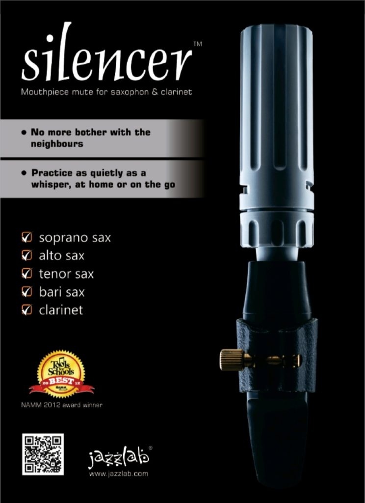 Jazzlab Silencer voor saxofoon en klarinet