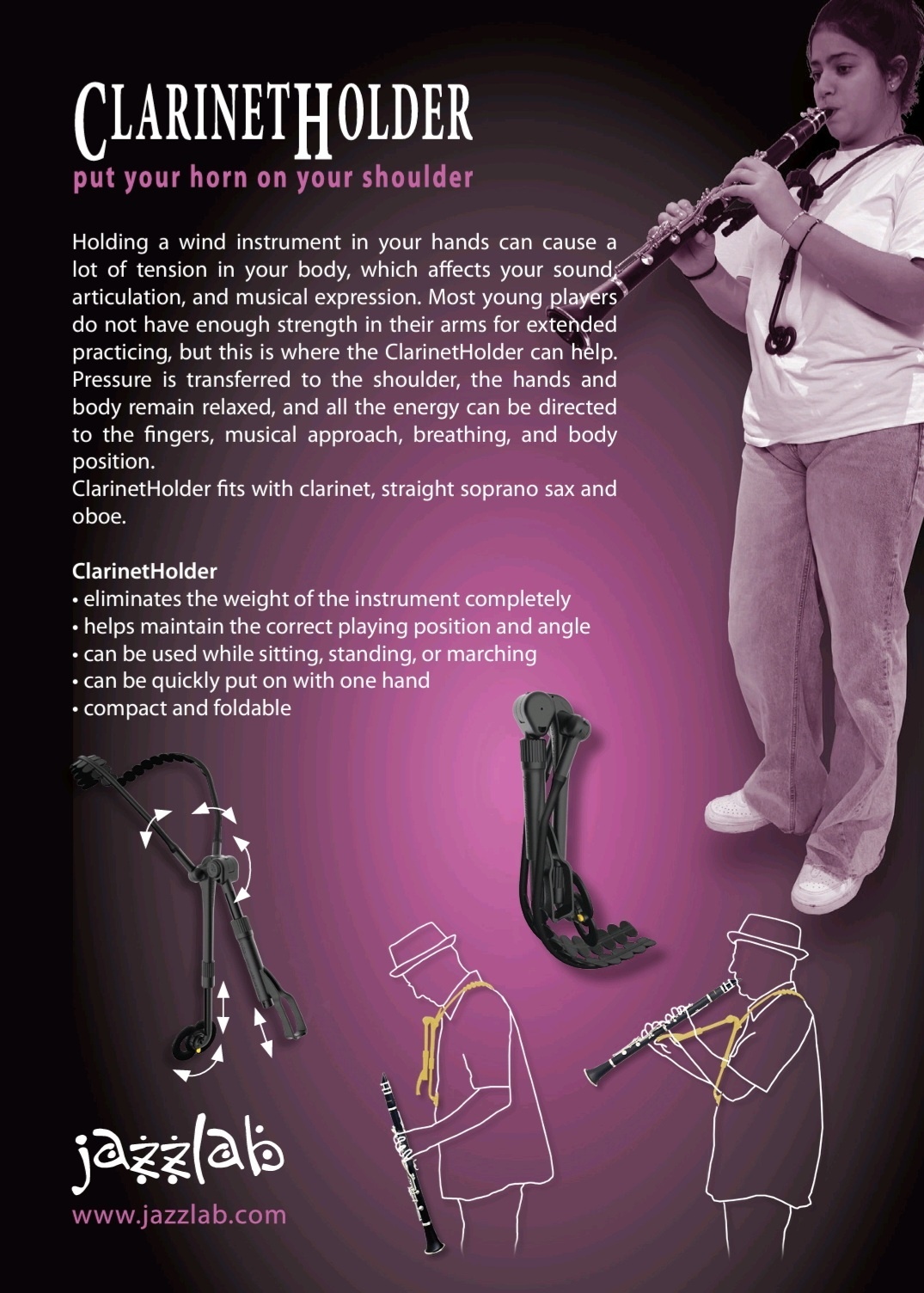 Jazzlab Clarinetholder