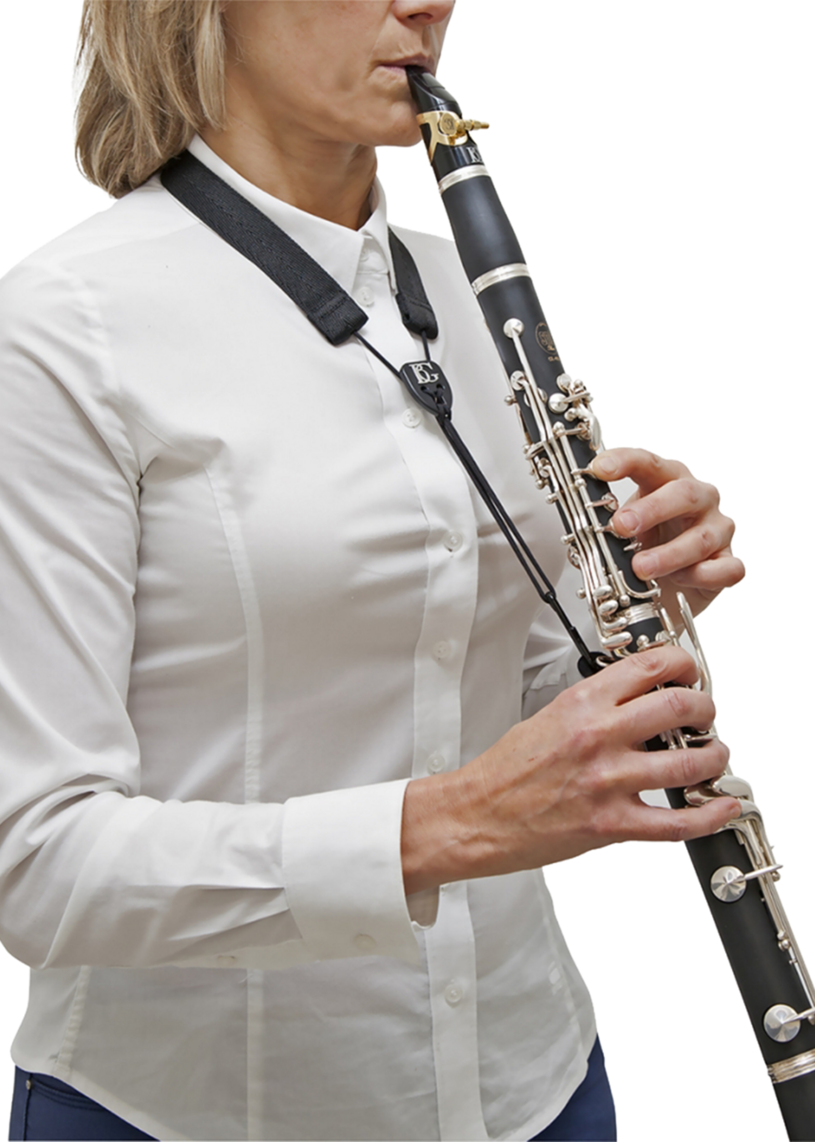 BG Ervaar de vrijheid van de BG "Flex" CFE elastische draagkoord voor klarinet