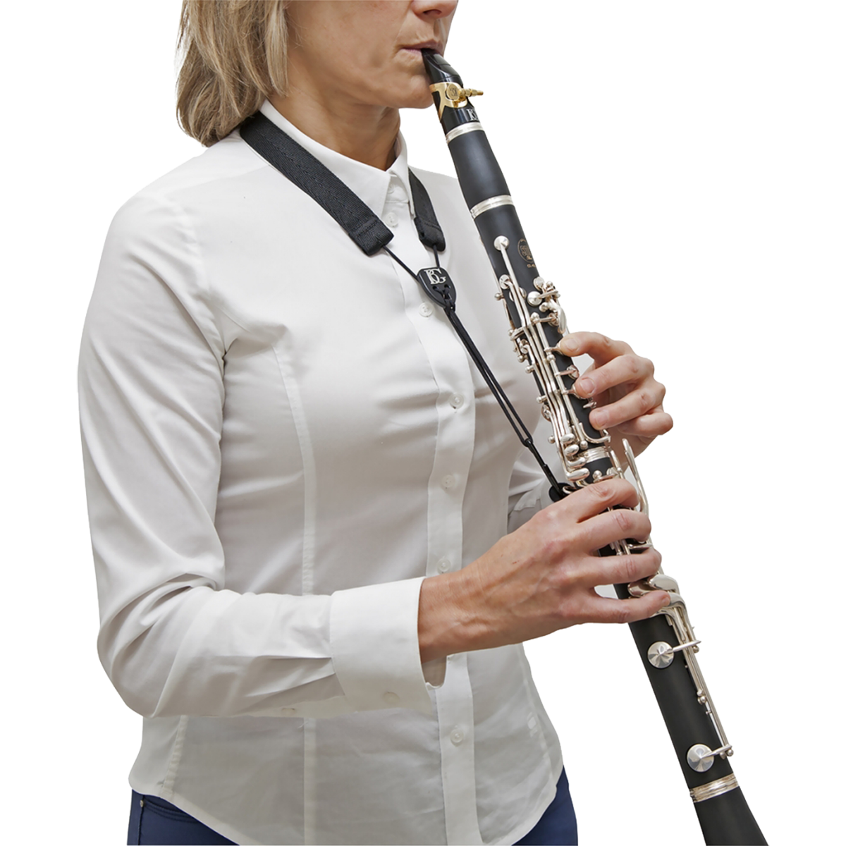 Ervaar de vrijheid van de BG "Flex" CFE elastische draagkoord voor klarinet