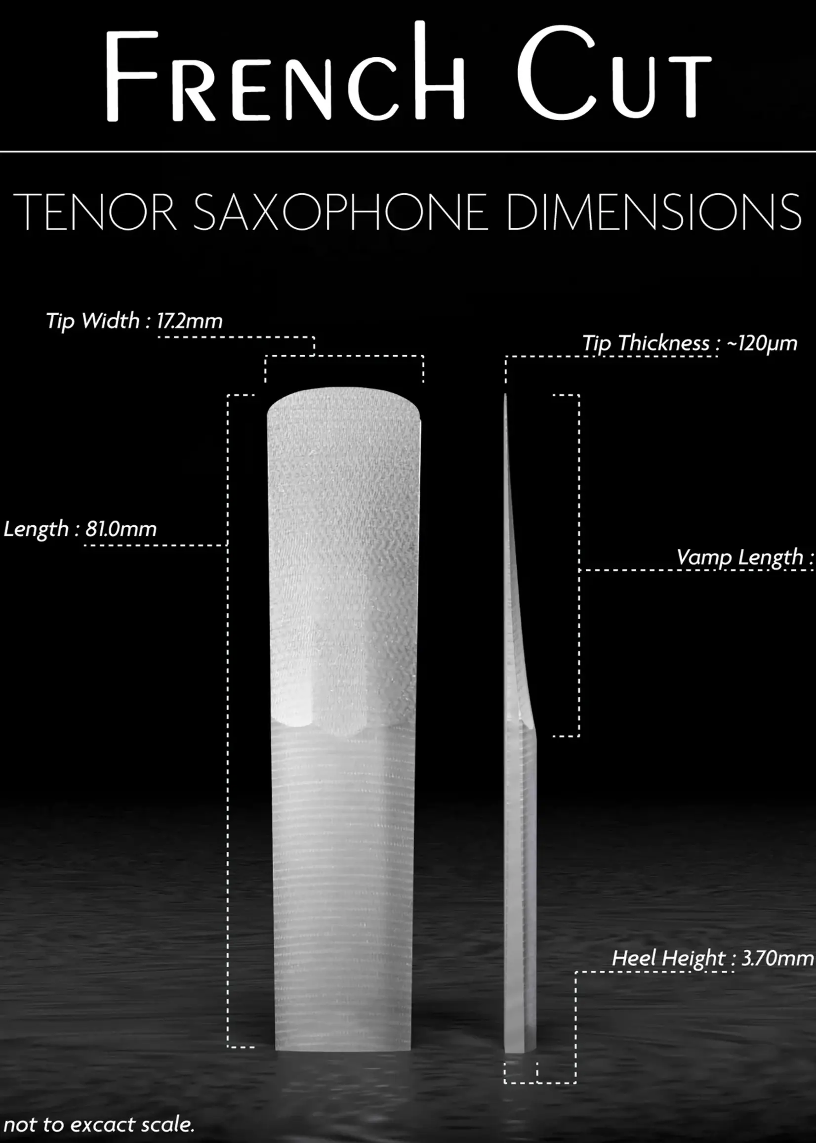 Légère Légère French Cut tenorsaxofoonriet – Responsief, helder en betrouwbaar.