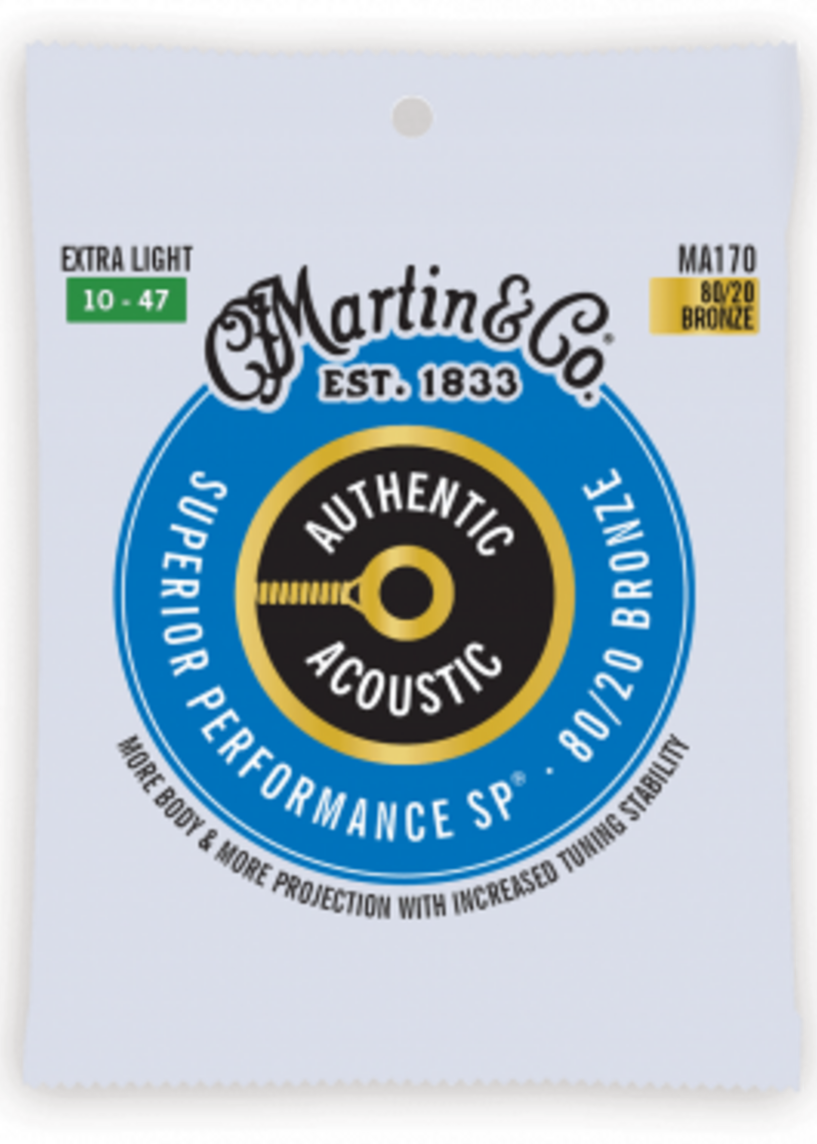 C.F MARTIN & CO Martin MA170 Authentic Extra Light - 80/20 Bronze