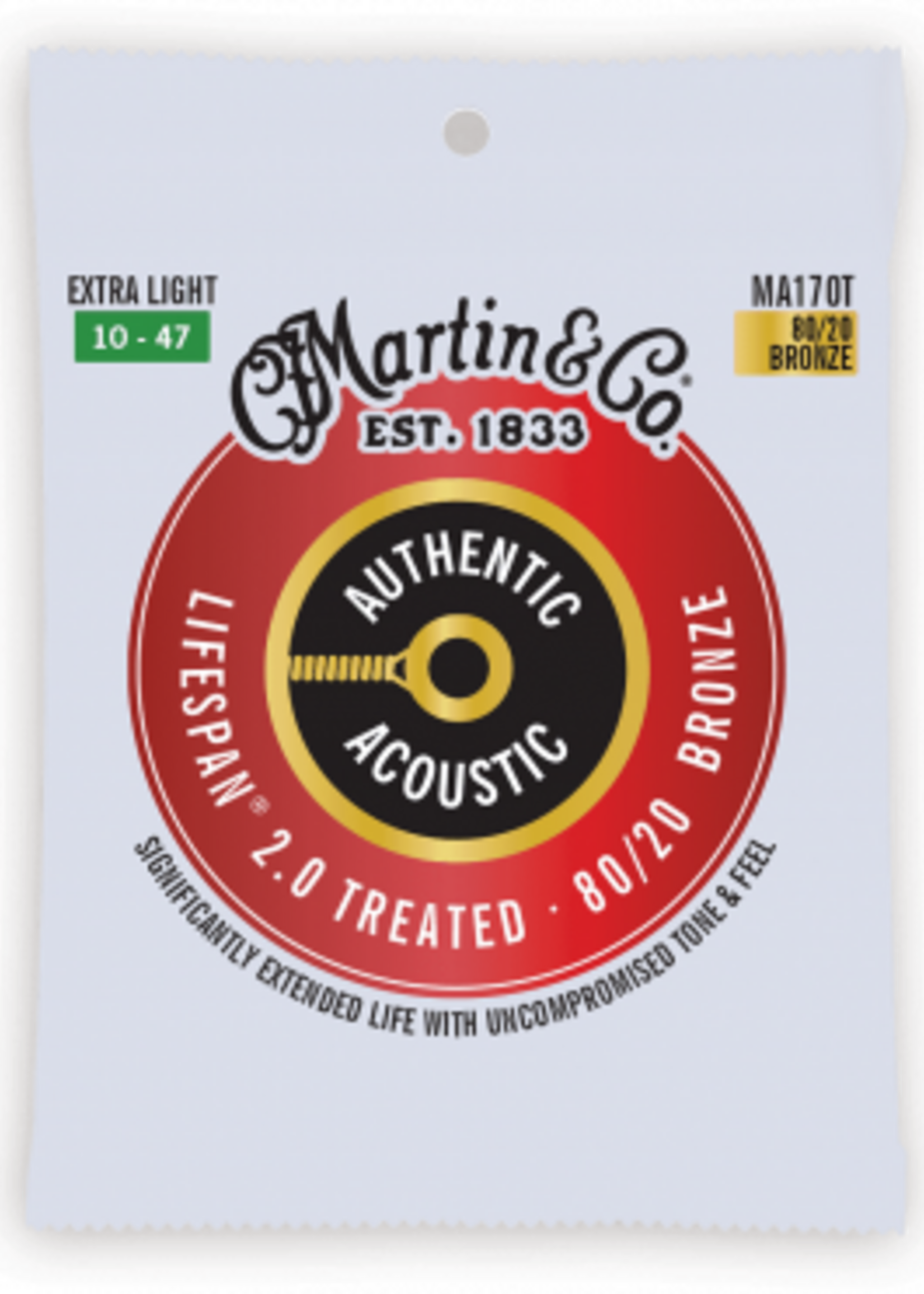 C.F MARTIN & CO Martin MA170T Authentic Treated Extra Light - 80/20 Bronze