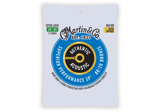 Martin MA180 Super Performance Extra Light - SP 80/20 Bronze (12 snaren)