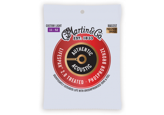 Martin MA535T Authentic Treated Custom Light - 92/8 Phosphor Bronze