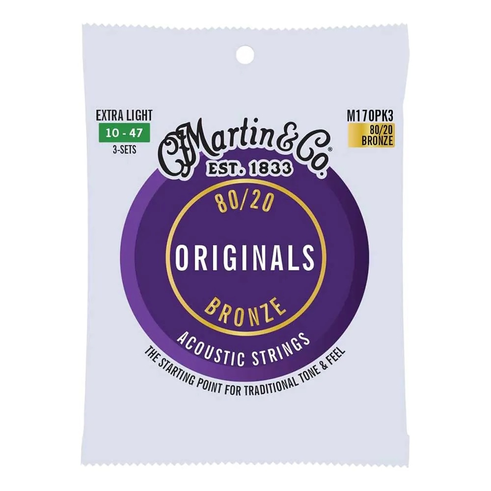 Martin M170 Originals Extra Light - 80/20 Bronze