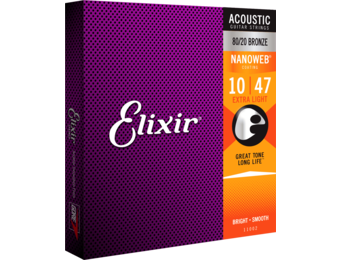 Elixir Acoustic Nanoweb Extra Light 10-47