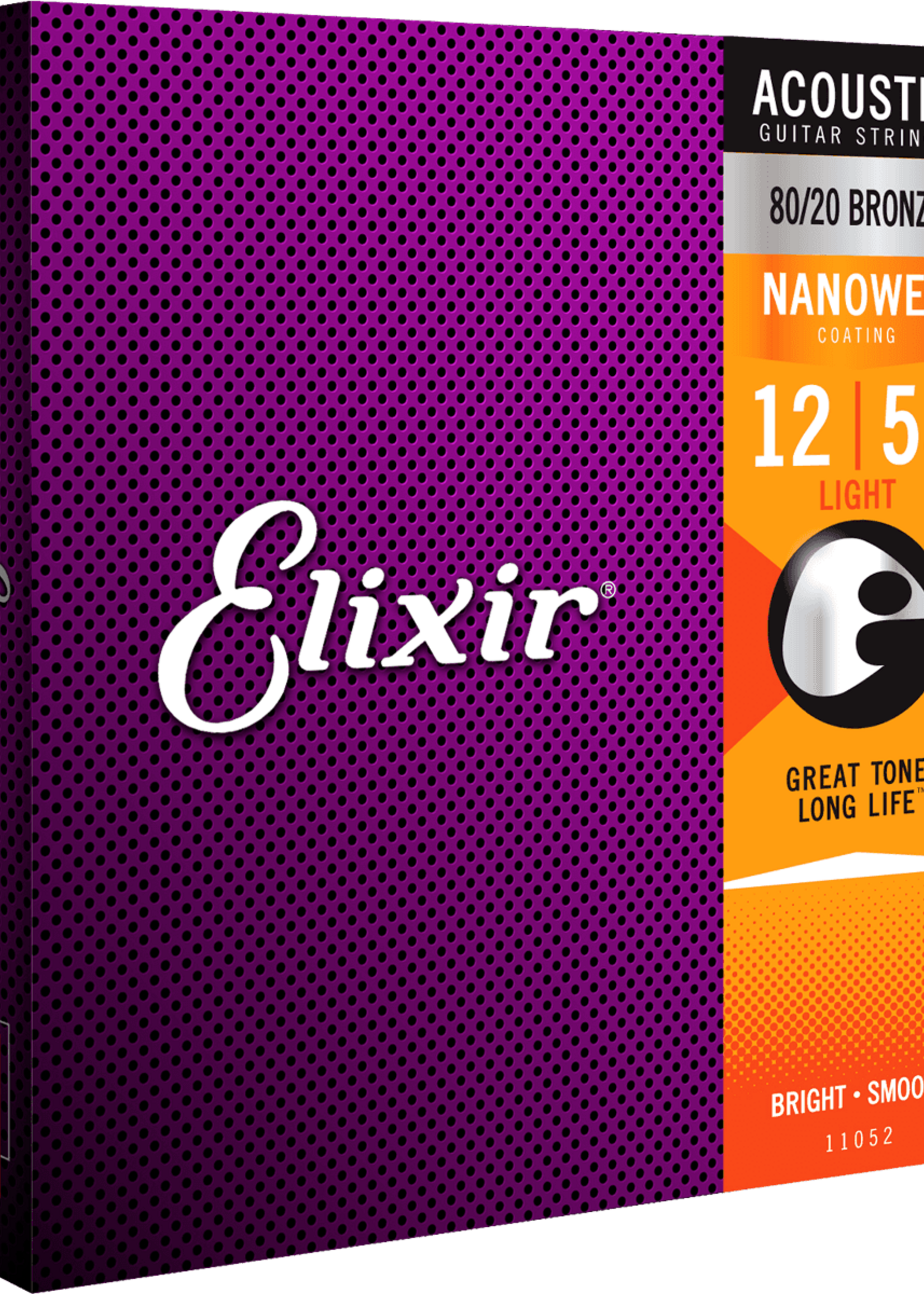 Elixir Elixir Acoustic Nanoweb 80/20 Bronze Light snaren voor akoestische gitaar | 12-53 (11052)