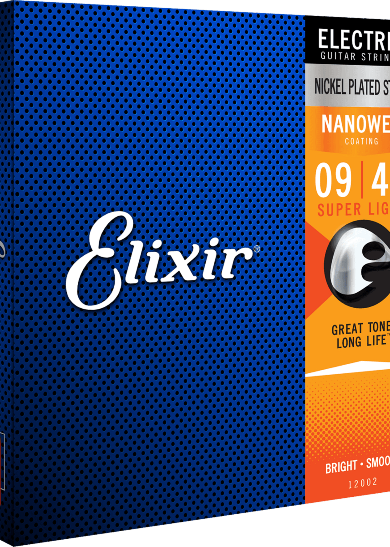Elixir Elixir Electric Nanoweb Nickel Plated Steel Extra Light snaren voor elektrische gitaar | 09-42 (12002)