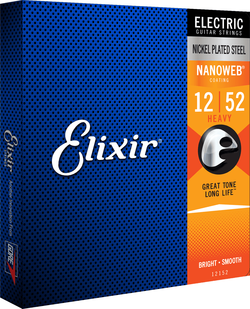Elixir Electric Nanoweb Nickel Plated Steel Heavy snaren voor elektrische gitaar | 12-52 (12152)