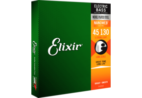 Elixir Electric Bass Nanoweb Nickel 5 String Light 45-130