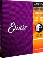 Elixir Elixir Acoustic Nanoweb Phosphor Bronze Light 12-53