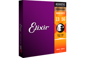 Elixir Acoustic Nanoweb Phosphor Bronze Medium 13-56
