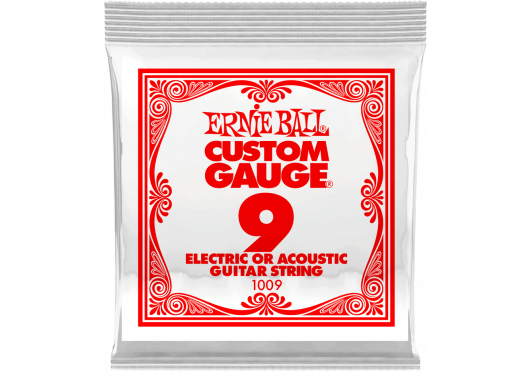 Ernie Ball Plain Steel Losse Snaar .009 (EB 1009)