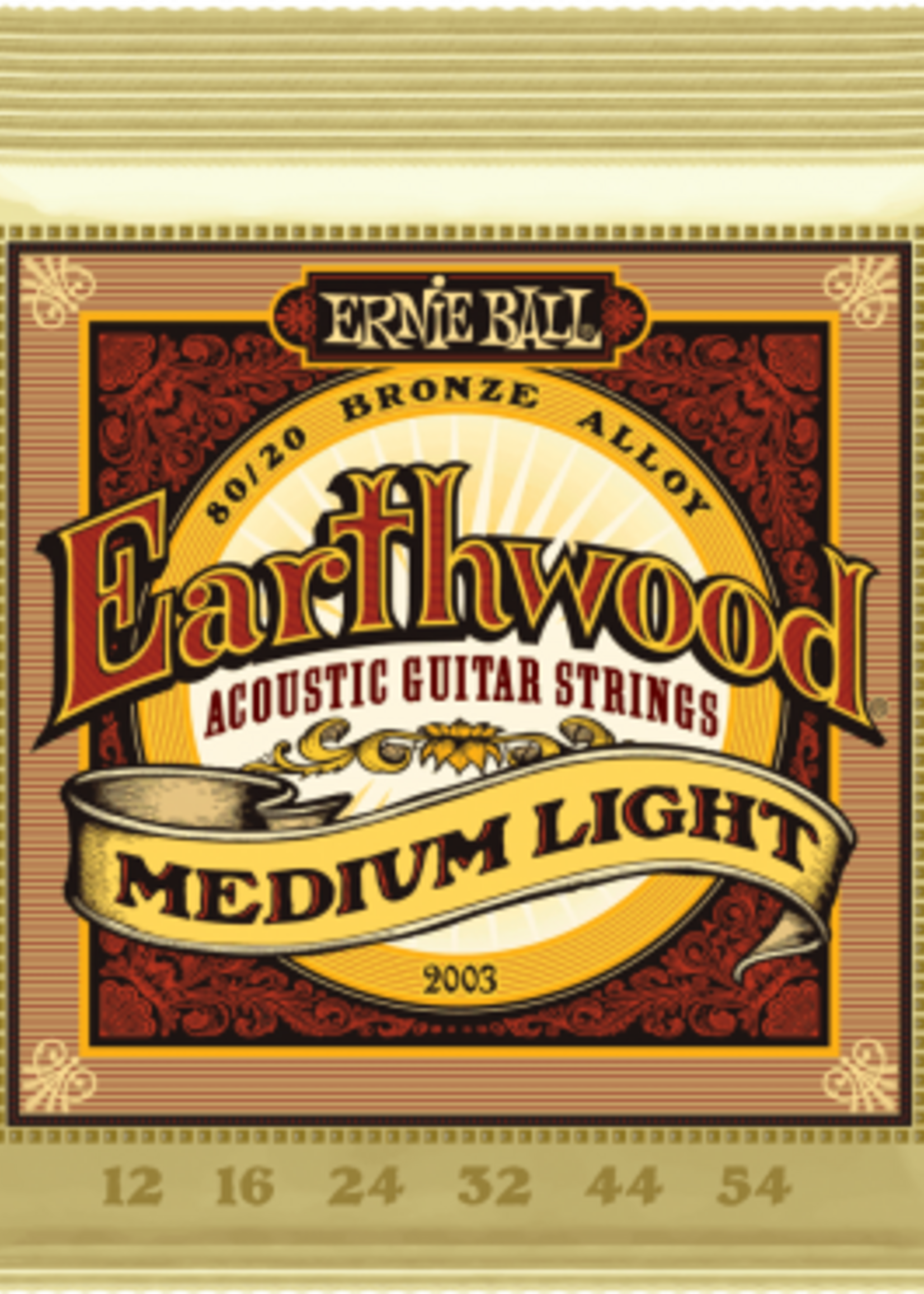 Ernie Ball Ernie Ball Earthwood 80/20 Bronze Akoestische Gitaarsnaren 12-54 (EB 2003)