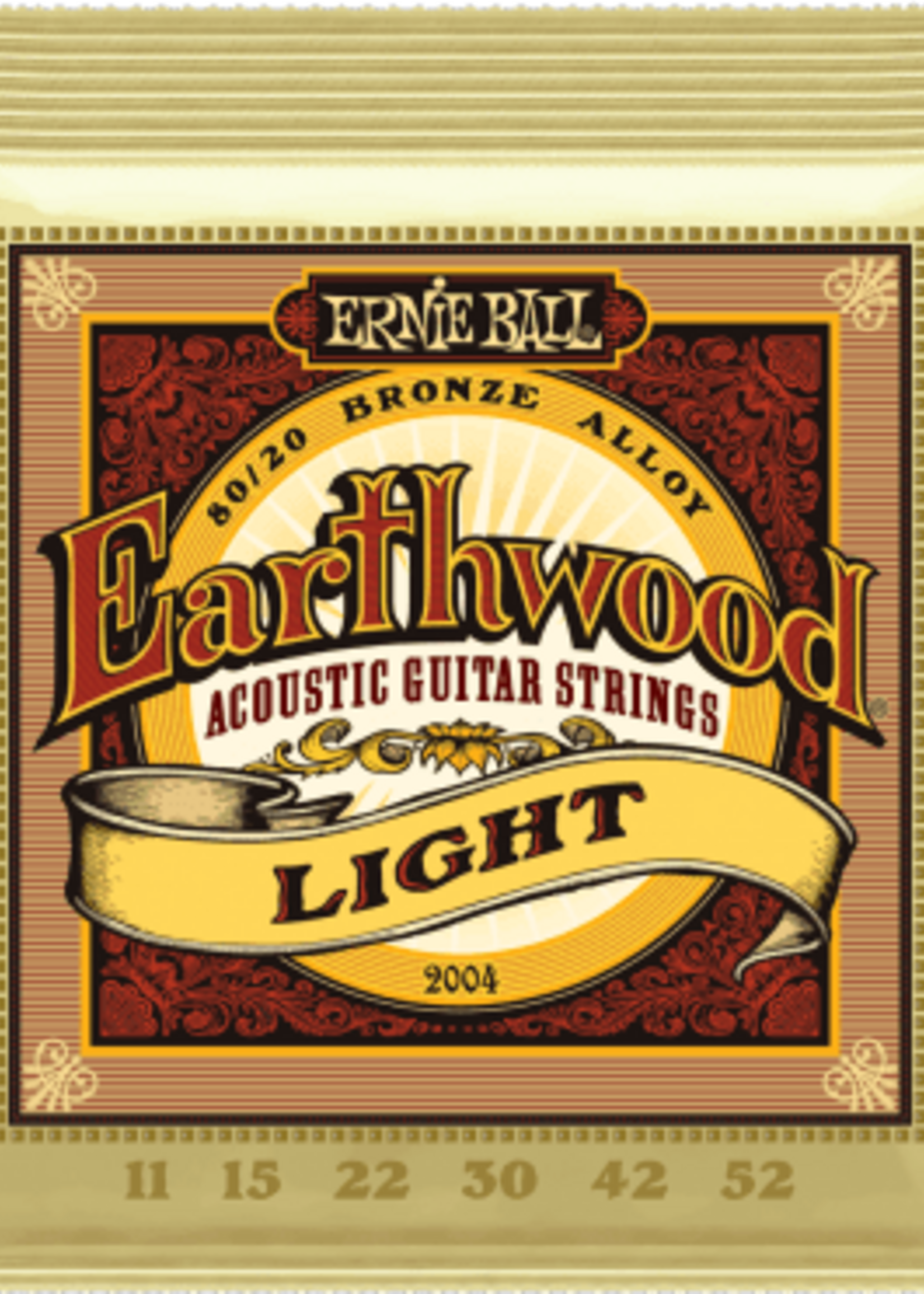 Ernie Ball Ernie Ball Earthwood 80/20 Bronze Akoestische Gitaarsnaren 11-52 (EB 2004)
