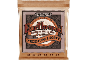 Ernie Ball Earthwood Phosphor Bronze Medium Light Akoestische Gitaarsnaren 12-54