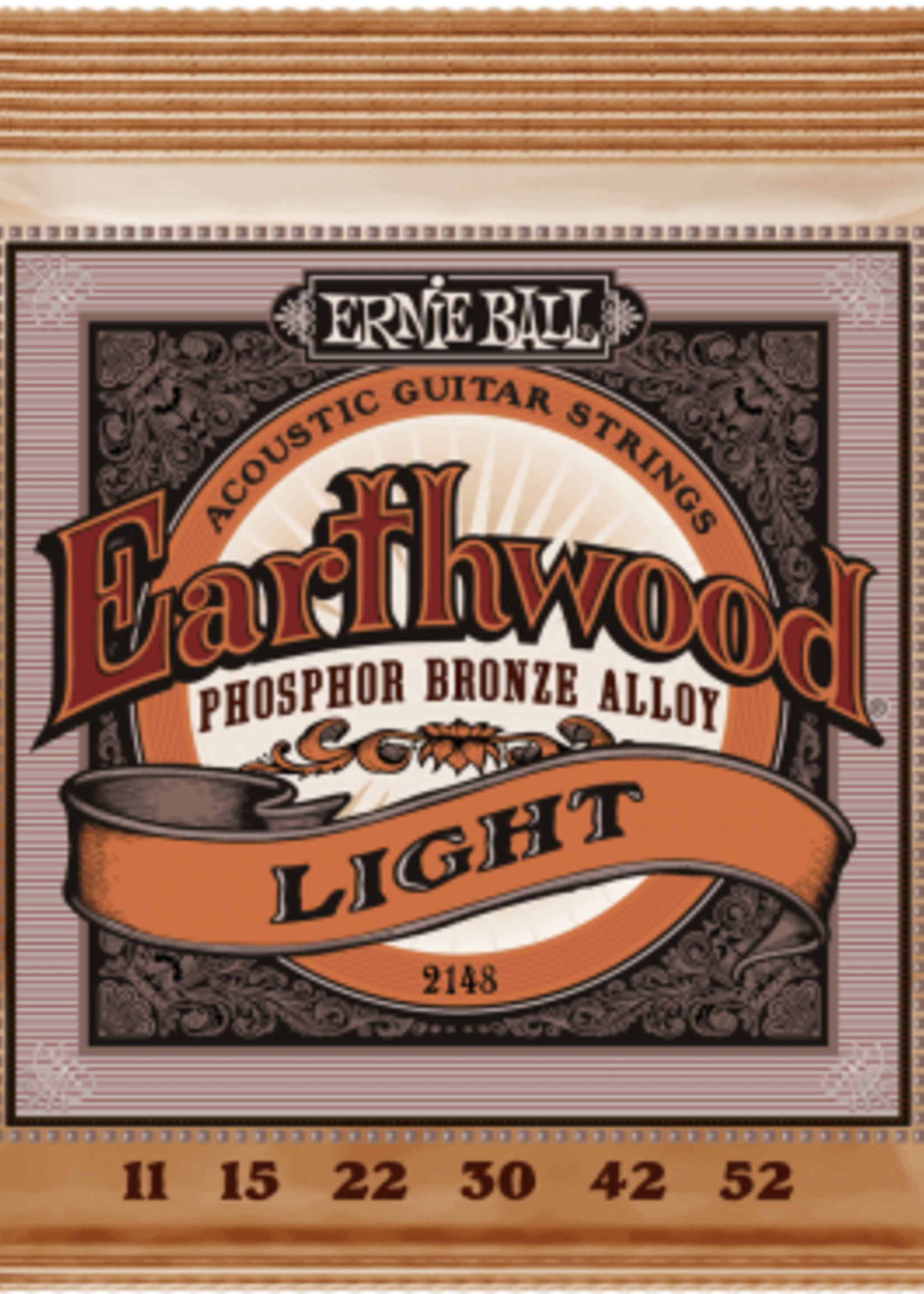 Ernie Ball Ernie Ball Earthwood Phosphor Bronze Light Akoestische Gitaarsnaren 11-52 (EB 2148)