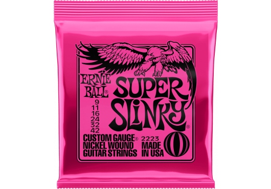 Ernie Ball Super Slinky Elektrische Gitaarsnaren 9-42 (EB 2223)