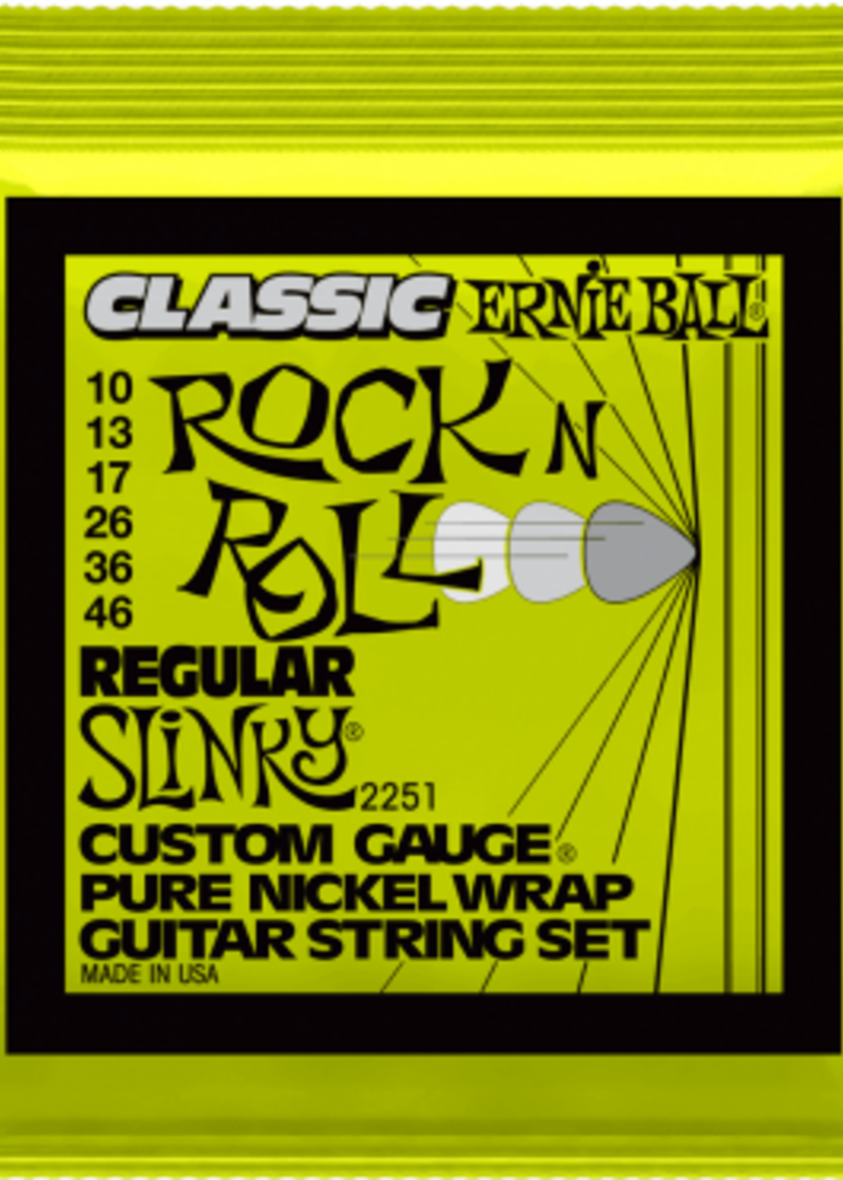Ernie Ball Ernie Ball Classic Pure Nickel Regular Slinky Elektrische Gitaarsnaren 10-46 (EB 2251)