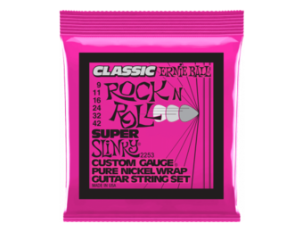 Ernie Ball Classic Pure Nickel Super Slinky Elektrische Gitaarsnaren 9-42
