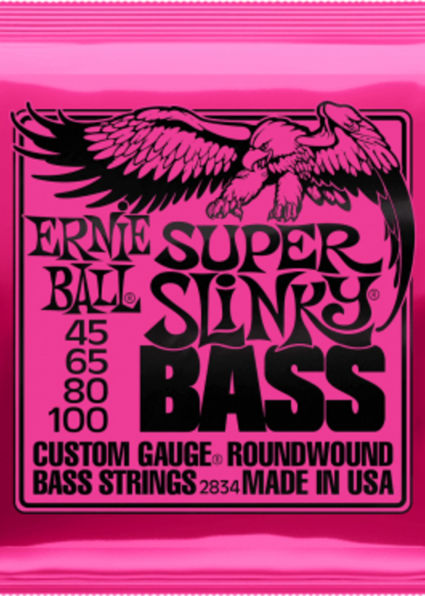 Ernie Ball Ernie Ball Super Slinky Nickel Wound 45-100 Bassnaren (EB2834)