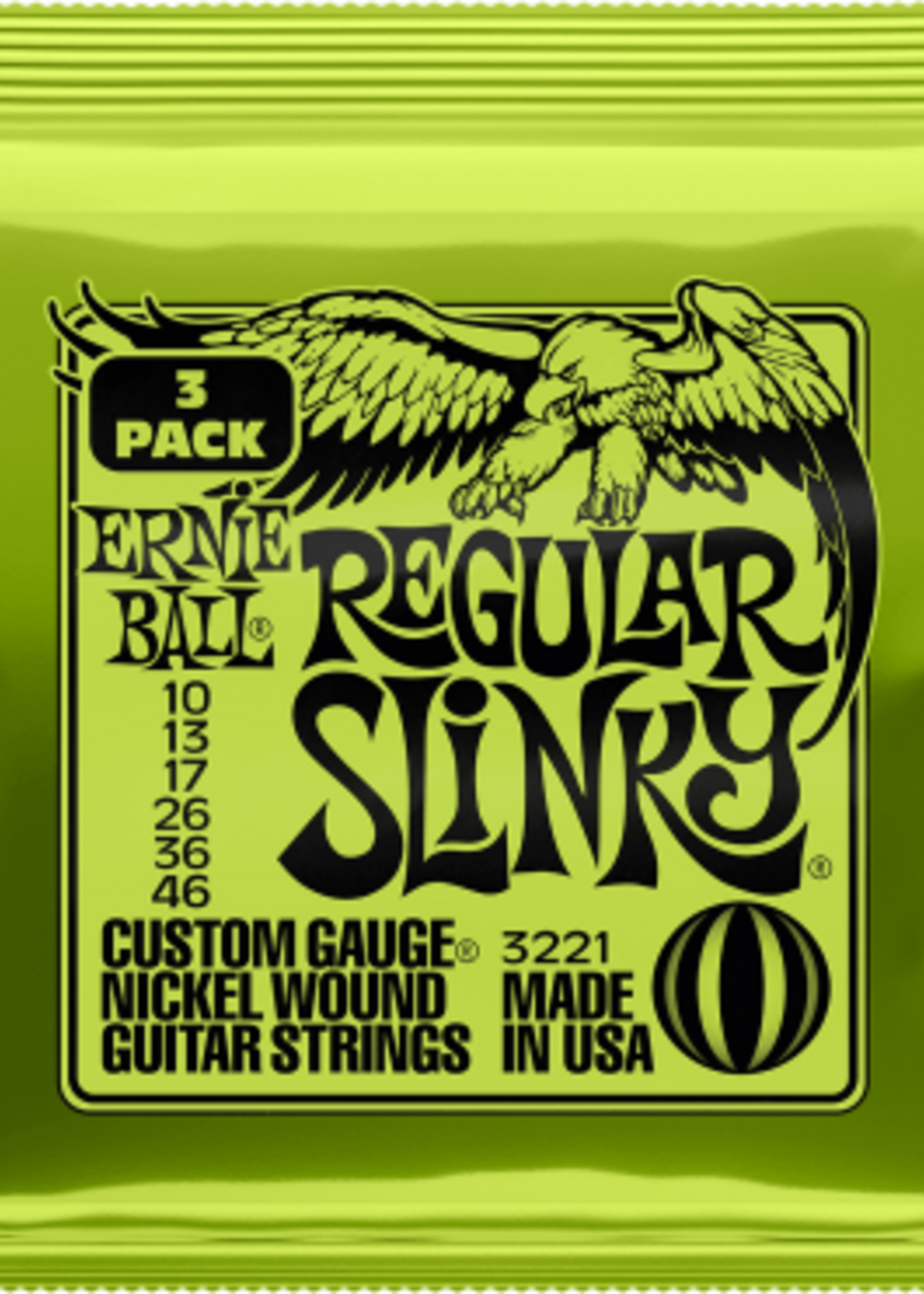 Ernie Ball Ernie Ball Regular Slinky 3-Pack Elektrische Gitaarsnaren 10-46 (EB 3221)