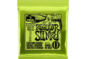 Ernie Ball Regular Slinky 3-Pack Elektrische Gitaarsnaren 10-46