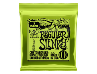Ernie Ball Regular Slinky 3-Pack Elektrische Gitaarsnaren 10-46