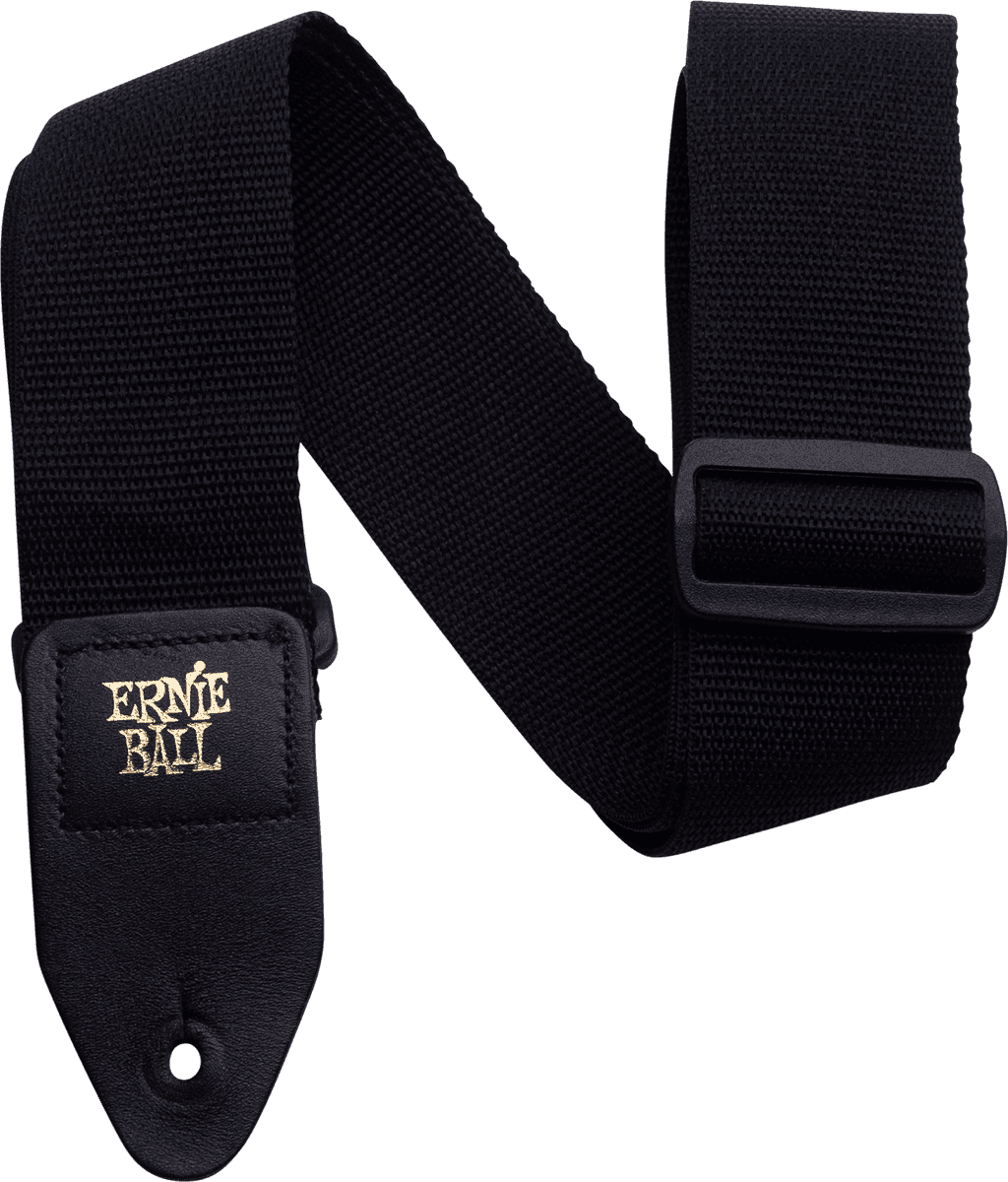Ernie Ball Polypro Gitaarband Zwart, verstelbaar (EB 4037)