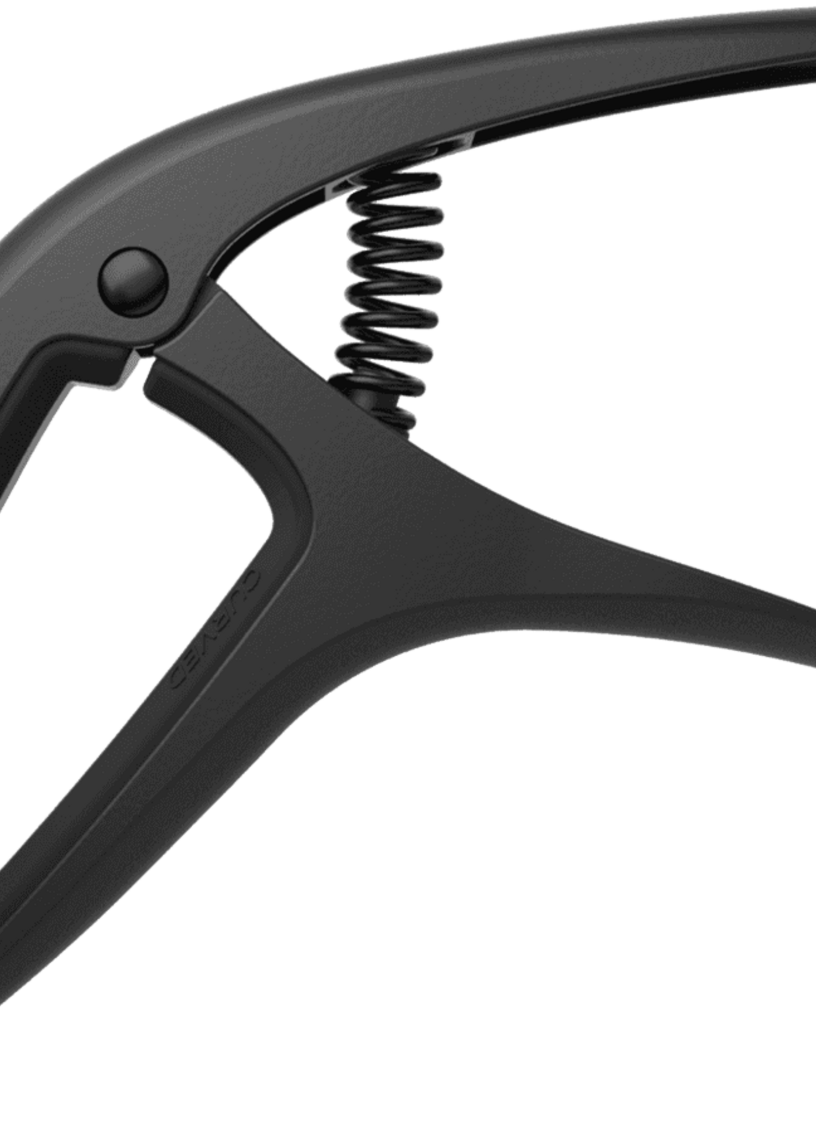 Ernie Ball Ernie Ball Axis Capo Zwart, dual-radius ontwerp, geschikt voor elektrische en akoestische gitaar (EB 9600)