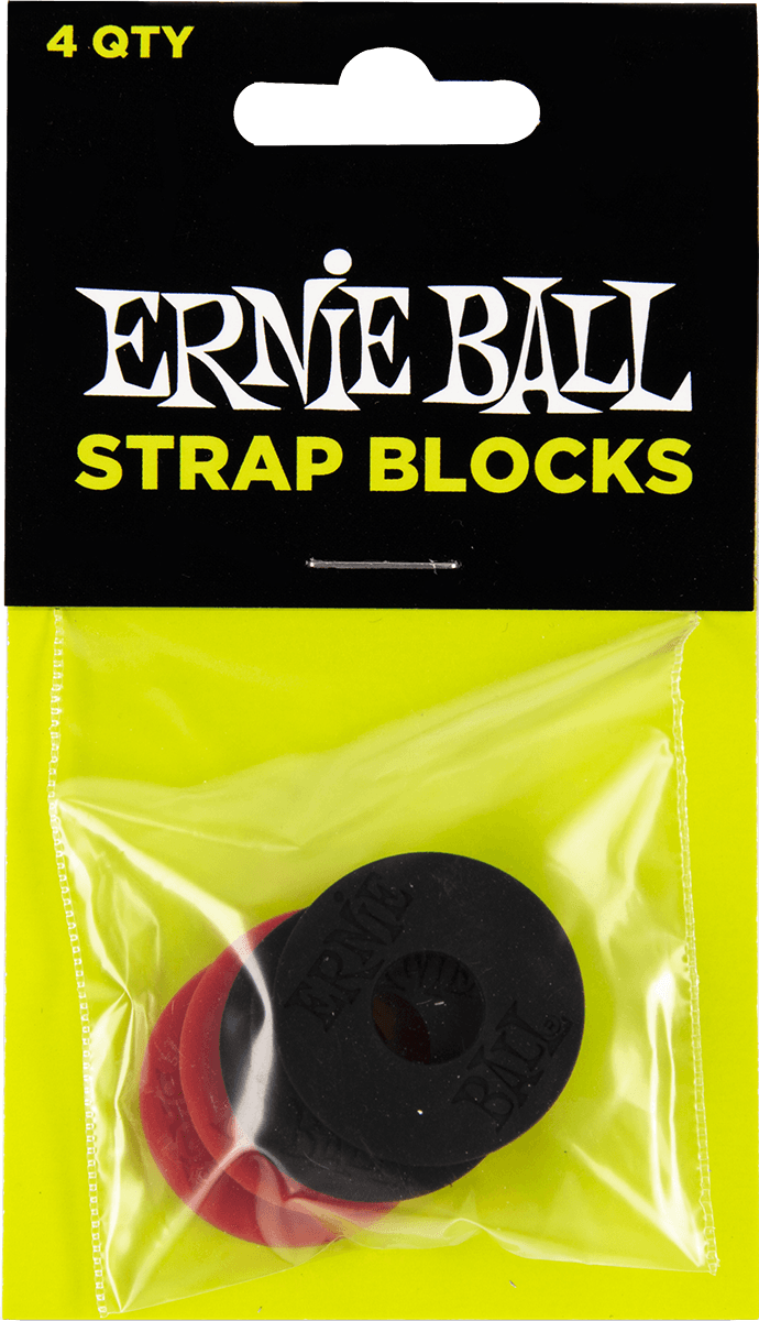 Ernie Ball Strapblocks Zwart (EB 4603) - 4 stuks