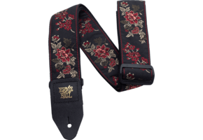 Ernie Ball Jacquard Gitaarband Red Rose