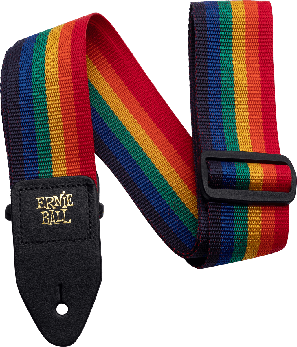 Ernie Ball Polypro Gitaarband Regenboog Polypropyleen (EB 4044)
