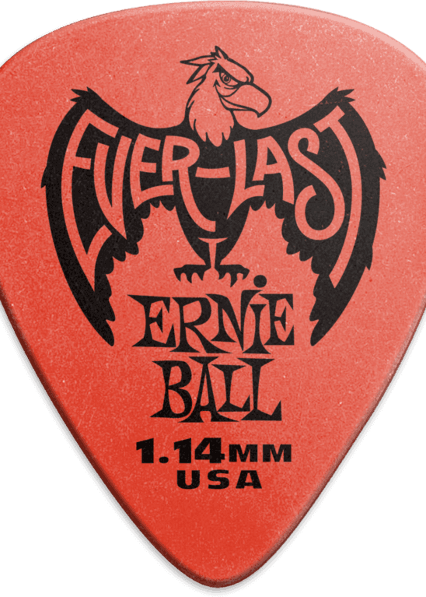 Ernie Ball Ernie Ball Everlast Plectrum 1.14mm Rood (12 stuks, EB 9194)