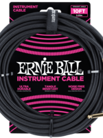 Ernie Ball Ernie Ball Instrumentenkabel 3 m Zwart  Recht/Haaks