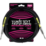 Ernie Ball Instrumentenkabel 3 Meter Zwart (Recht/Recht) (EB6048)