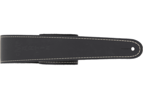 Martin Slim Style Gitaar- en Basgitaarband Zwart (Leder)