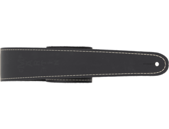 Martin Slim Style Gitaar- en Basgitaarband Zwart (Leder)