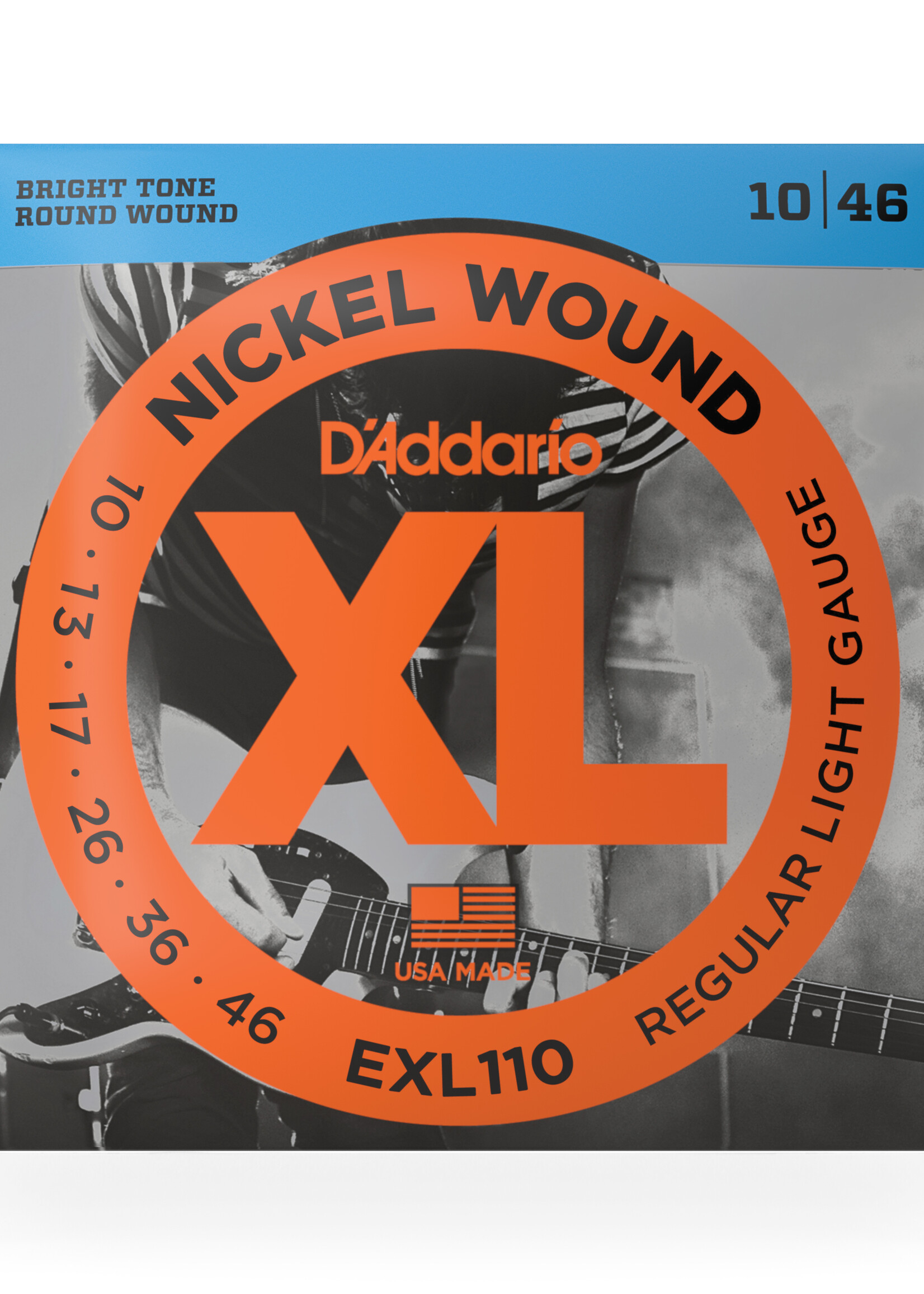 D'Addario D'Addario EXL110 XL Nickel Wound Elektrische Gitaarsnaren, Regular Light, 10-46