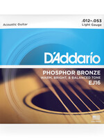D'Addario D'Addario EJ16 Phosphor Bronze Akoestische Gitaarsnaren (Light, 12-53)