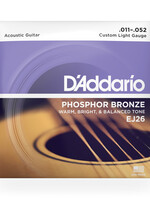 D'Addario D'Addario EJ26 Phosphor Bronze Akoestische Gitaarsnaren (Custom Light, 11-52)