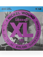 D'Addario D'Addario EXL120 Nickel Wound Elektrische Gitaarsnaren (Super Light, 09-42)