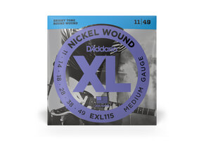 D'Addario EXL115 Nickel Wound Elektrische Gitaarsnaren (Medium, 11-49)