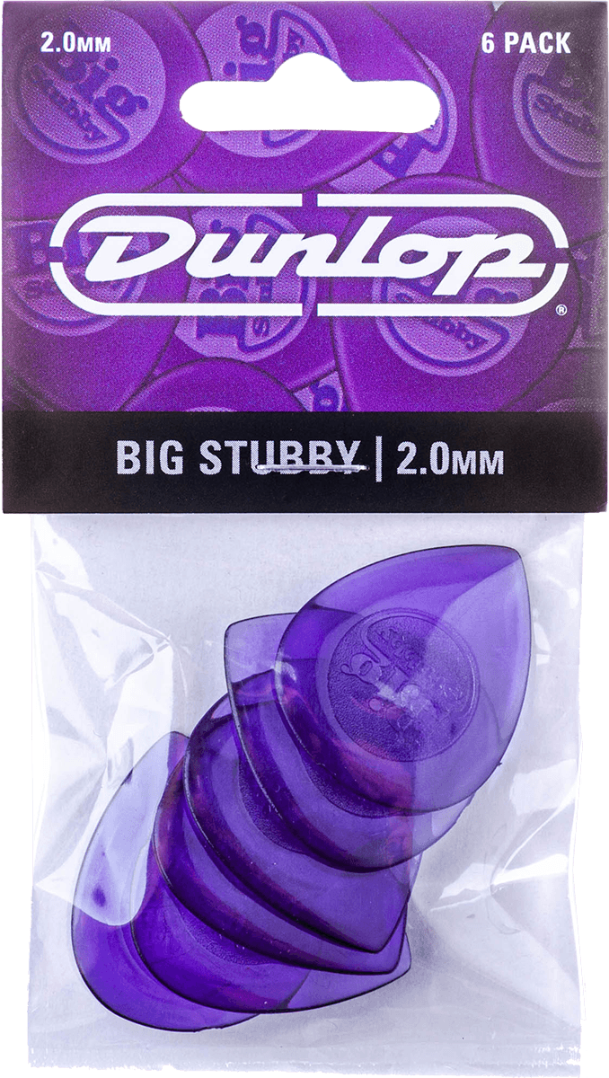 Dunlop 475P200 Big Stubby Player's Pack Plectrum 2.00 mm (6 stuks)